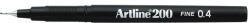 Artline Liner ARTLINE 200, varf fetru 0.4mm - negru (EK-200-BK)