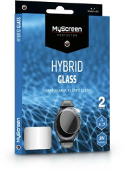 MyScreen Samsung Galaxy Watch 3 (41 mm) rugalmas üveg képernyővédő fólia - MyScreen Protector Hybrid Glass - 2 db/csomag - átlátszó