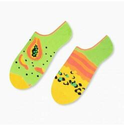MORE Talpici dama - Sosete dama - din bumbac, cu model asimetric - Happy socks - More S005-001 Papayas (S005001)