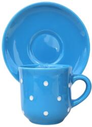 BögreManufaktúra Kávés bögre kistányérral világos kék (VKT0017)