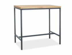  Masa Bar Metro Natur Stejar/Negru 110X60X100