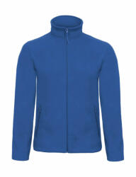 B&C Collection Férfi hosszú ujjú polár B and C ID. 501 Micro Fleece Full Zip XS, Királykék