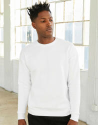 Bella+Canvas Uniszex hosszú ujjú pulóver Bella Canvas Unisex Drop Shoulder Fleece M, Heather sötétszürke
