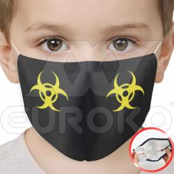 Euroko Biohazard" mintás gyermek szájmaszk