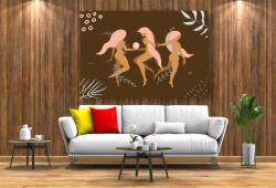 Persona Tablou Canvas - Abstract femei nud cu glob - tapet-canvas - 70,00 RON