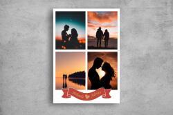 Persona Tablou Canvas Personalizat - Cuplu (4 fotografii, orientare portrait) - tapet-canvas - 70,00 RON