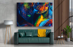 Persona Tablou Canvas - Femei cu machiaj fluorescent - tapet-canvas - 70,00 RON