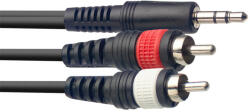 Stagg Кабел мини жак - два чинча Stagg SYC3/MPSB2CM E 3 метра