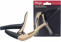 Stagg Каподастер универсален scpx-cu clwood за акустична или електрическа иитара