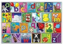 Orchard Toys Puzzle de podea in limba engleza Invata alfabetul (26 piese - poster inclus) Big Alphabet Jigsaw (OR238)