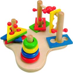 Woodyland Montessori játék - 3D kézügyesség fejlesztő fajáték-90265 (90265)