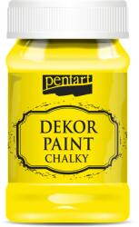 PENTART Dekor élénk krétafesték PENTART 100ml citromsárga