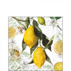 Ambiente Lemon papírszalvéta 25x25cm, 20db-os - szep-otthon