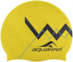 Aquafeel Cască de înot aquafeel zig zag silicone cap galben