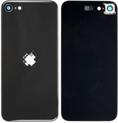 Apple iPhone SE (2nd Gen 2020) - Hátsó Ház Üveg + Hátlapi Kameralencse Üveg (Black), Black