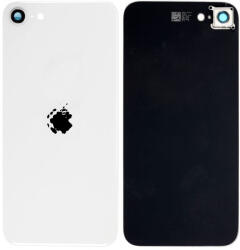 Apple iPhone SE (2nd Gen 2020) - Hátsó Ház Üveg + Hátlapi Kameralencse Üveg (White), White