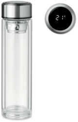 EVERESTUS Sticla cu infuzor, 21MAR1294, 390 ml, Ø 6x23.5 cm, Everestus, Sticla, Transparent (EVE01-MO6169-22)