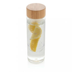 EVERESTUS Sticla de apa cu infuzor, 640 ml, 22.7xø6.8 cm, Everestus, 20SEP0130, Tritan, Bambus, Transparent (EVE08-P436-380)