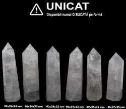 Obelisc Cuart Roz 1 Varf - 81-99 x 24-27 x 22-25 mm - ( XXL)