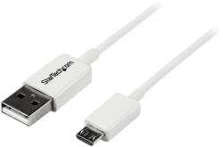 StarTech Cablu de date Startech USBPAUB50CMW, USB - micro USB, 0.5m, White (USBPAUB50CMW)