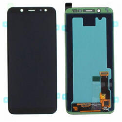 Samsung A600F Galaxy A6 (2018) LCD Kijelző+Érintőüveg, Fekete (GH97-21897A, GH97-21898A) Service Pack