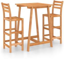 vidaXL Set bar de exterior , 3 piese , lemn masiv de acacia (3057848)