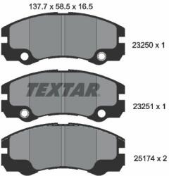 TEXTAR set placute frana, frana disc TEXTAR 2325001 (2325001)