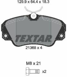 TEXTAR set placute frana, frana disc TEXTAR Q+ 2136801 (2136801)