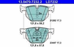 ATE set placute frana, frana disc ATE Ceramic 13.0470-7232.2 (13.0470-7232.2)