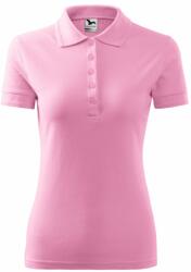 MALFINI Tricou damă Pique Polo - Roz | 2XL (2103017)