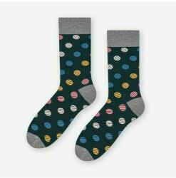 MORE Sosete lungi barbati, model cu buline colorate - Happy socks - More S051-090 Balls, verde (S051B090)