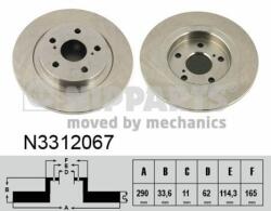 NIPPARTS Disc frana NIPPARTS N3312067 - automobilus