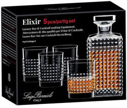 Luigi Bormioli Mixology Elixir whiskys készlet dobozban 5 részes - 198902