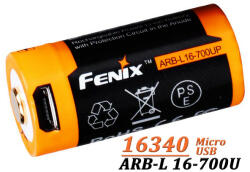 Fenix Acumulator Fenix 16340 Cu micro USB - 700mAh - RB-L 16-700U (ADV-342) Baterie reincarcabila