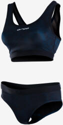 Orca - Costum de baie doua piese pentru Femei Bra & Bikini - print albastru inchis (KS52)