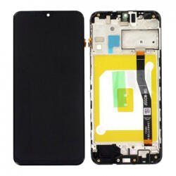 Samsung Galaxy M20 M205F LCD Kijelző+Érintőüveg+Keret, Fekete (GH82-18682A, GH82-18724A) servie pacK