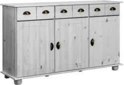 vidaXL Servantă, 134x39x79, 5 cm, lemn masiv de pin (325539) Comoda
