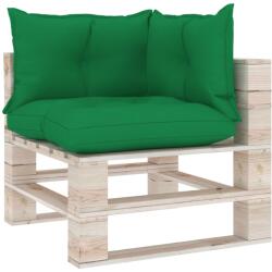 vidaXL Perne de paleți, 3 buc, verde, material textil (314620)