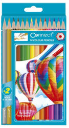 Connect Színes ceruza készlet, hatszögletű Connect 14 klf. szín (C-107019) - iroszer24