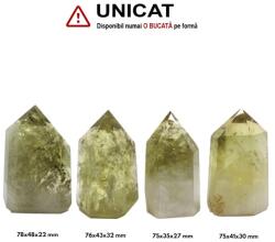  Obelisc Citrin din Ural1 Varf Cristal Natural 75-78 x 35-48 x 22-32 mm - ( XXL)