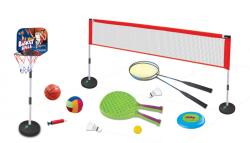  Set sport multifunctional 5 in 1 Alibibi ce contine cos minge baschet, rachete badminton, fileu Bucatarie copii