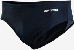 Orca - Slip inot pentru barbati Brief swimsuit - print albastru inchis (KS19)