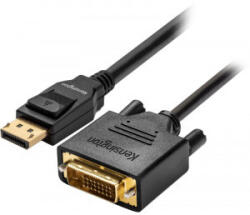Kensington Cablu video Kensington K33023WW DisplayPort Male - DVI-D Male, 1.8m, negru (K33023WW)