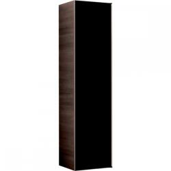 Geberit Citterio magas szekrény egy ajtóval, fekete üveg/ szürkésbarna tölgy faerezetes melamin 500.554. JJ. 1 (500.554.JJ.1)