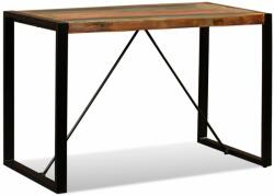vidaXL Masă de bucătărie, 120 cm, lemn masiv reciclat (243998)