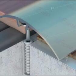 Profilplast Rejtett rögzítésű szintváltó alumínium eloxált matt ezüst 50 mm 0, 9 m