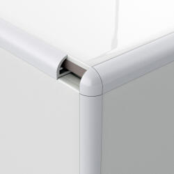 Profilplast 3-pontos végzáró íves élvédőhöz méz PVC 10 mm