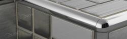 Profilplast NOX Belső sarok 45256-os íves élvédőhöz inox 10 mm
