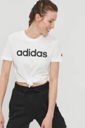 adidas t-shirt GL0768 női, fehér - fehér S