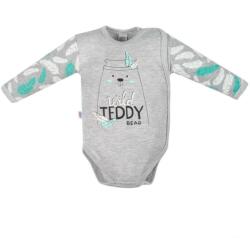 NEW BABY Baba áthajtós patentos body New Baby Wild Teddy - babyboxstore